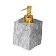 thumbnail image 2 of Dispensador de jabón con bomba Macarena textura de mármol 400 ml cabeza dorada gris, 2 of 8