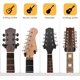 thumbnail image 5 of Paquete de 2 colgadores de guitarra, soporte de pared para guitarra de madera dura, colgador de pared giratorio para guitarra con tornillos, soporte de gancho para colgador de guitarra en forma de V, 5 of 5
