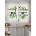 thumbnail image 4 of Sheer Curtains 72 Inches Long 2 Panels Set for Bedroom, Eucalyptus Leaves Semi Sheer Curtains for Windows, Farmhouse Vintage Green Leaf Branches Voile Window Treatments Rod Pocket Curtain, 4 of 7