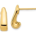 thumbnail image 1 of 14K Yellow Gold Jbsp's Polished Post Earrings Made In Italy le2195, 1 of 5