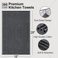 thumbnail image 2 of Paños de cocina Mordimy Premium, 6 unidades, 45 x 70 cm, algodón negro, 2 of 8