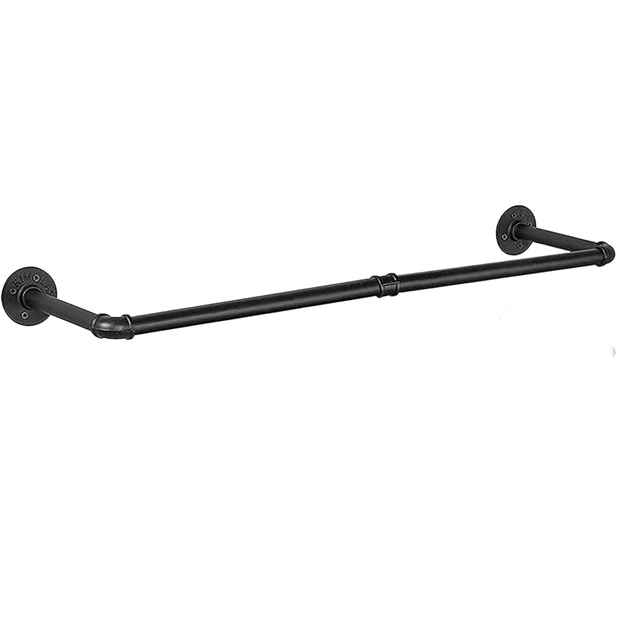 Heavy Duty Industrial Pipe Clothes Rack 38'' L Wall Mounted Garment Rack, Clothes Hanging Rod Bar for Laundry Room