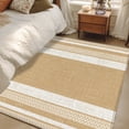 thumbnail image 6 of Vintage Tan Brown Striped Kitchen Runner Rug 2.7x5 Washable Runners for Hallway Non Slip Farmhouse Modern Stripes Boho Linen Large Area Rug Carpet for Bathroom Laundry Entryway Bedroom Living Room, 6 of 9