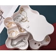 thumbnail image 2 of Caja de almacenamiento de joyas antioxidante, caja de joyería de mano for pendientes, collares, caja de almacenamiento giratoria portátil de múltiples capas, 2 of 6