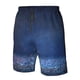 thumbnail image 4 of Balery Retro Blue Glitter Traje de Baño Estilo Hawaiano para Hombre, Shorts de Secado Rápido con Bolsillos-Small, 4 of 6