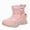 Orange, variant on NOLDARES Kids Toddler Snow Boots Boys Girls Winter Boots,Y139-Black
