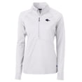 thumbnail image 2 of Women's Cutter & Buck  White UTSA Roadrunners Adapt Eco Knit Stretch Recycled Half-Zip Pullover Top, 2 of 3