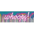 thumbnail image 2 of Prime, Marcus 14x7 Black Ornate Wood Framed with Double Matting Museum Art Print Titled - Whoops Graffiti 1, 2 of 4