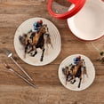 thumbnail image 2 of Horse and Person Trivet Mats Pot Holders Cotton Woven Non-Slip Heat Resistant for Hot Pots Pans Pats for Cooking Baking Set of 2, 2 of 7