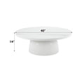 thumbnail image 4 of ACME Zaid Contemporary Metal and Wood 40"Dia Round Coffee Table in White, 4 of 4
