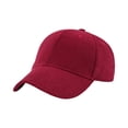 thumbnail image 2 of Corduroy Baseball Cap for Women and Men Adjustable Vintage Low Profile Solid Color Dad Hat Wine One Size, 2 of 3