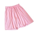 thumbnail image 5 of Satin Pajama Shorts Plus Size Women’s Home Shorts Elastic Waist Drawstring Comfy Pajama Shorts Loose Casual Summer Boxer Shorts Loungewear Pinks 3XL, 5 of 6