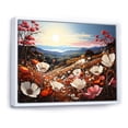 thumbnail image 2 of Designart "Pink Crimson Petal Haven III" Flower Floater Framed Canvas Prints, 2 of 5
