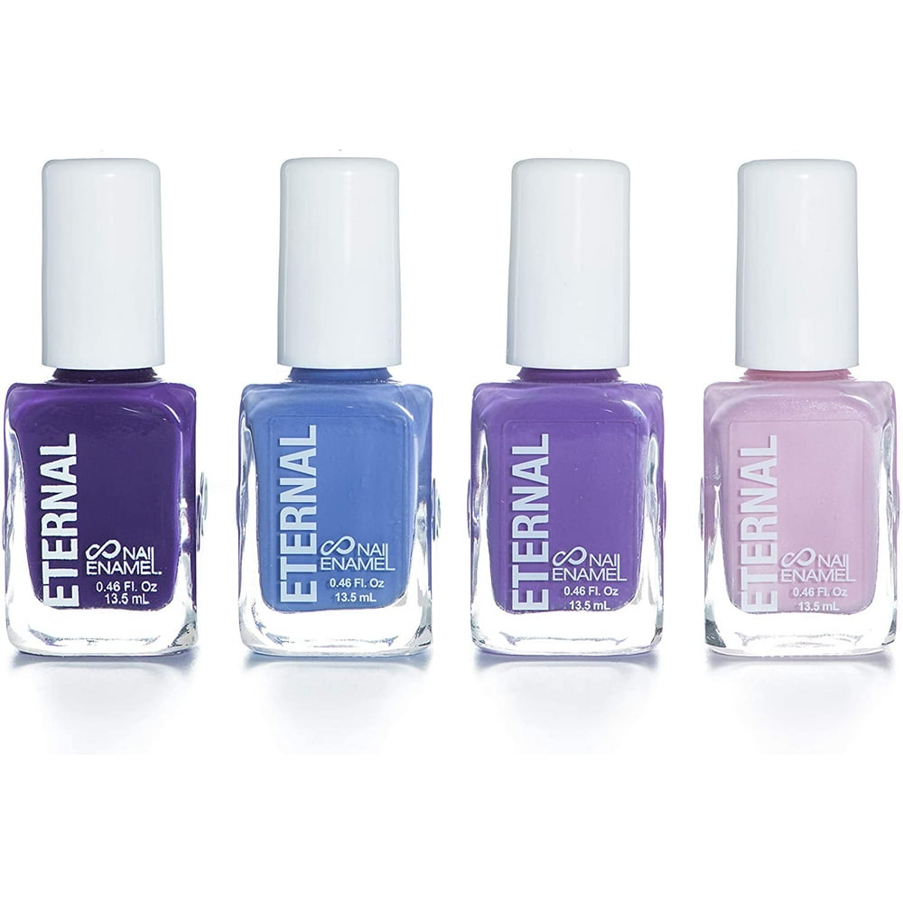 Eternal 4 Collection 4 Pastel Nail Polish Set Long Lasting, Quick