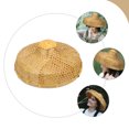 thumbnail image 2 of Sombrero de bambú tejido, antilluvia, bloqueador solar, para uso en exteriores., 2 of 6