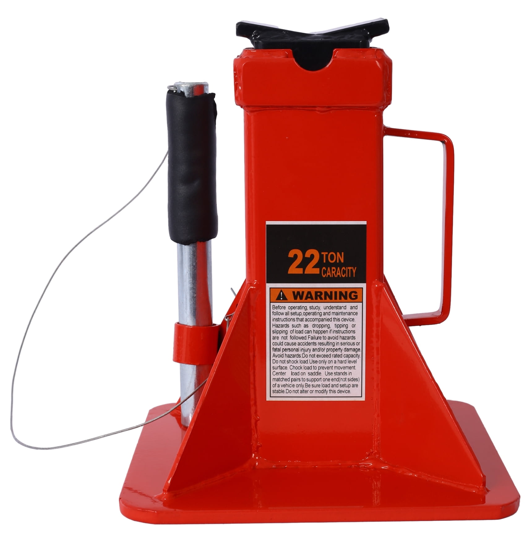 Car Jack Stands 22 Ton - Heavy Duty, Professional, Locking - 44,000 lb Capacity, Red, 2 Pack