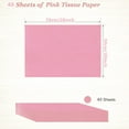 thumbnail image 3 of 40 Sheets Pink Tissue Paper 28 x 20 Inches - Pink Wrapping Paper Bulk for Weddings Birthday DIY Project Festival Wrapping Crafts Decor, 3 of 6