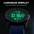 thumbnail image 4 of GOLDEN HOUR Ultra-Thin Minimalist Sports Waterproof Digital Watches Men with Wide-Angle Display Rubber Strap Wrist Watch for Men Women, 4 of 8
