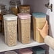 thumbnail image 2 of Latas herméticas para almacenar alimentos que no contienen cereales Caja para almacenar frutos secos y bocadillos de color azul, 2 of 5