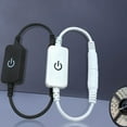 thumbnail image 3 of 2Pcs Led Strip Touch Dimmer Inline Dimmer Switch With 5.5 *2.1 Mm Dc 12V-24V 2A White, 3 of 4