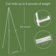 thumbnail image 2 of White Easel Stand for Display Wedding Sign & Poster-63InTall Easels for Display Holder-Collapsable P, 2 of 5