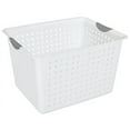 thumbnail image 2 of Sterilite Set of Ultra Plastic Storage Bin Baskets, 6 Deep and 12 Medium, 2 of 9