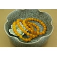 thumbnail image 5 of Natural Yellow Agate Gemstone 8mm Round Beads Stretch Bracelet 7" Unisex, 5 of 5