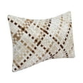 thumbnail image 3 of Ox Bay Brody 16" x 24" Ivory/Brown Woven Faux Hide Adult Decorative Lumbar Throw Pillow Cover, 3 of 9
