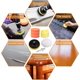 thumbnail image 3 of Set Of 4 Cable Grommets 60mm, Cable Grommet Desk Duct Cable Management Desk With Brush Seal For Desks/office & Worktops, Metal, 3 of 3