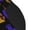 3 Black, variant on Picia Women Crew Soft Moisture-wicking Socks Golden Snake And Purple Rose Pattern Design Cotton Socks, One Size fit All