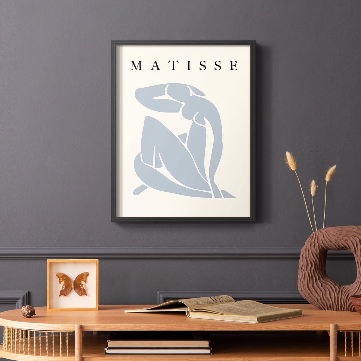 Matisse CCCLXXXII in Black Solid Wood 8 x 10 Framed Print