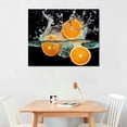 thumbnail image 2 of Nawypu  Fruit Prints Canvas Wall Art Kitchen Decor Fresh Strawberry Orange Kiwi Fruit in Water Pictures Posters Modern Landscape Artwork for Dining Room Living Room Bedroom, 2 of 4