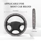 thumbnail image 3 of Balery Black White Stripes Fundas elásticas antideslizantes para volante, funda protectora universal para hombre y mujer, 15 pulgadas, accesorios para coche., 3 of 6
