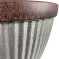 thumbnail image 2 of Southern Patio Westlake Collection 15" Rustic Pleated Planter, Silver, 2 of 8