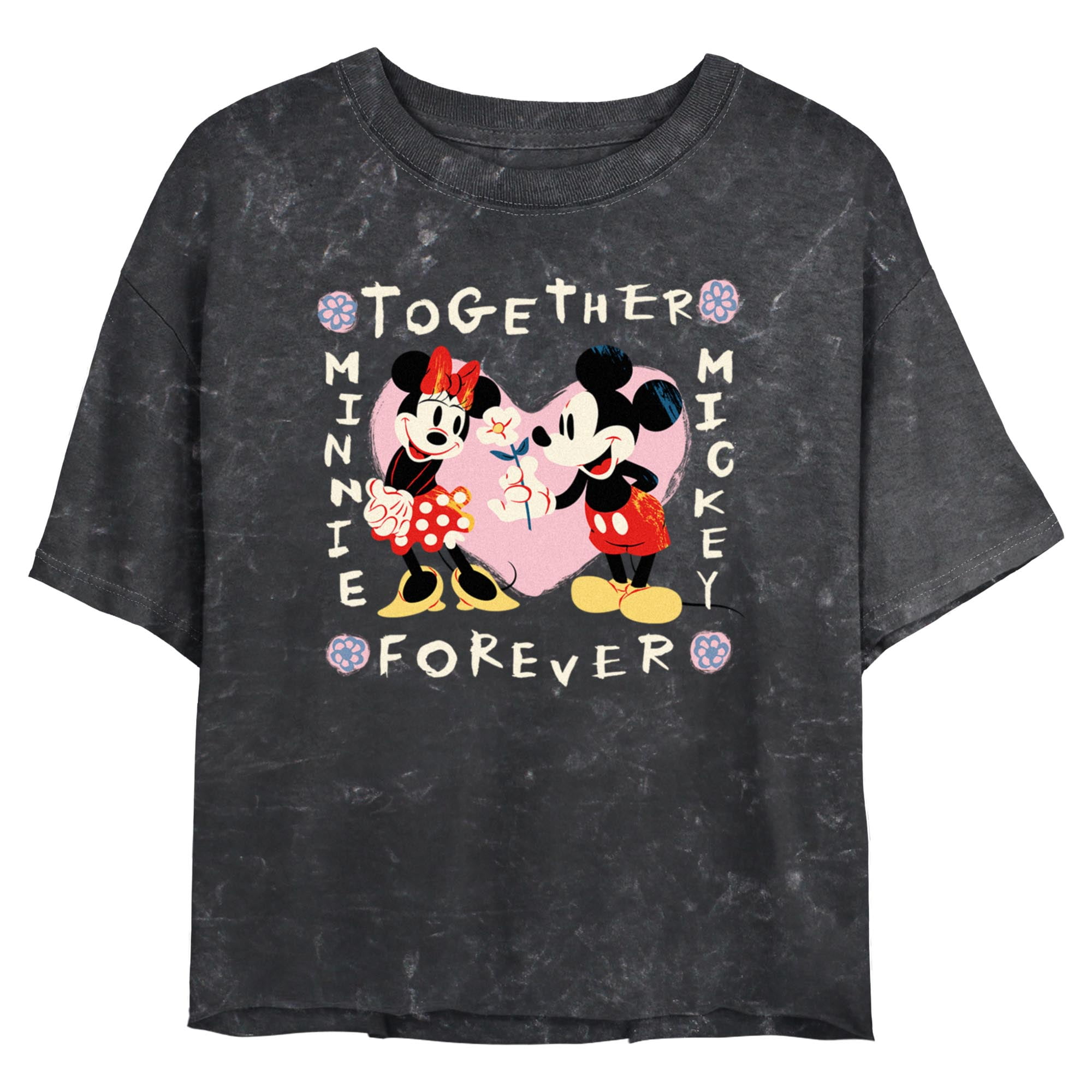 Juniors' Mickey & Friends '80s Minnie and Mickey Mouse Graphic