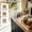 Brown and Black, variant on Aheaplus Coffee Bar Cabinet with Mini Fridge Space, Power Outlet, Drawer Storage & Wine Glass Holder - Home Bar for Kitchen & Dining Room,Brown and Black