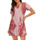 thumbnail image 1 of Fotbe Red Meat Bata de Dormir para Mujer con Estampado, Camisón de Algodón de Manga Corta, Ropa de Dormir Casual, 1 of 5