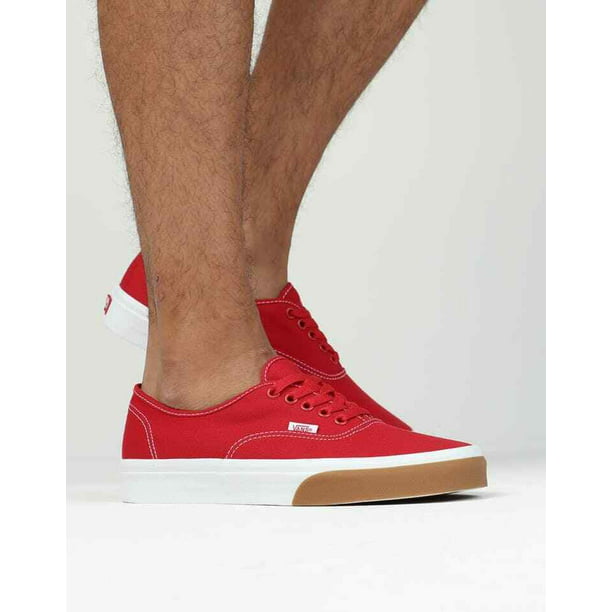 longitud Facultad Gracioso Vans Authentic Gum Bumper Red/True White Men's Classic Skate Shoes Size 10  - Walmart.com