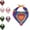 A, variant on Sulaicai Valentine's Day Dog Bandana Triangle Pet Scarf Red Pink Heart Love Pattern Valentine Adjustable Bandanas for Small Medium Large Dogs