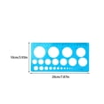 thumbnail image 2 of Langgg Ruler Portable Students Rulers Measuring Tool Template Geometric Circle Stencil Supply Professional Carpenter School Blue, 2 of 7