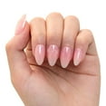 thumbnail image 2 of Ellie Vincy Press On Glue On Nails – Bow Tie Nude Ombre | Short Almond Shape, 30 Piece Set with Glue and Sticky Tabs, 15 Sizes, 2 of 6