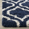 thumbnail image 3 of SAFAVIEH Hudson Louise Plush Geometric Shag Area Rug, Navy/Ivory, 2' x 3', 3 of 5
