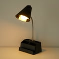 thumbnail image 2 of Mainstays 15" LED Adjustable Matte Black Gooseneck Desk Lamp, 2 of 8