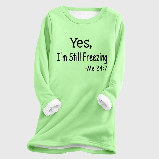 DPTALR Woman Long Sleeve Round Neck Printing Blouse Causal Pullover Long Sleeve Tops
