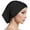 Black, variant on Muslim Women Wearing Headscarf Hat, Solid Color Headscarf Hat, Elastic And Breathable Lower Cover, Fully Covered Lower Pipe Cap