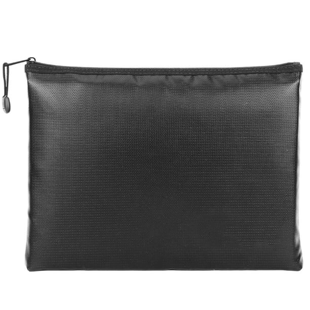 1 maletín de seguridad ignífugo e impermeable para documentos (negro)
