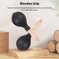 thumbnail image 4 of Riwcyla 1 Paire Maracas 25cm Marteau de Sable Percussion Instruments de Musique Coque Poignées en Bois Rythme Bois Maracas de Concert pour Performance en Direct Fête KTV, 4 of 6