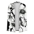 thumbnail image 3 of Hxshgdsn Womens Tops Women's Floral Cardigan 2025 Long Sleeve Boho Essentials Fall Outfits For&nbsp;Women&nbsp;2025 Black 2XL, 3 of 6