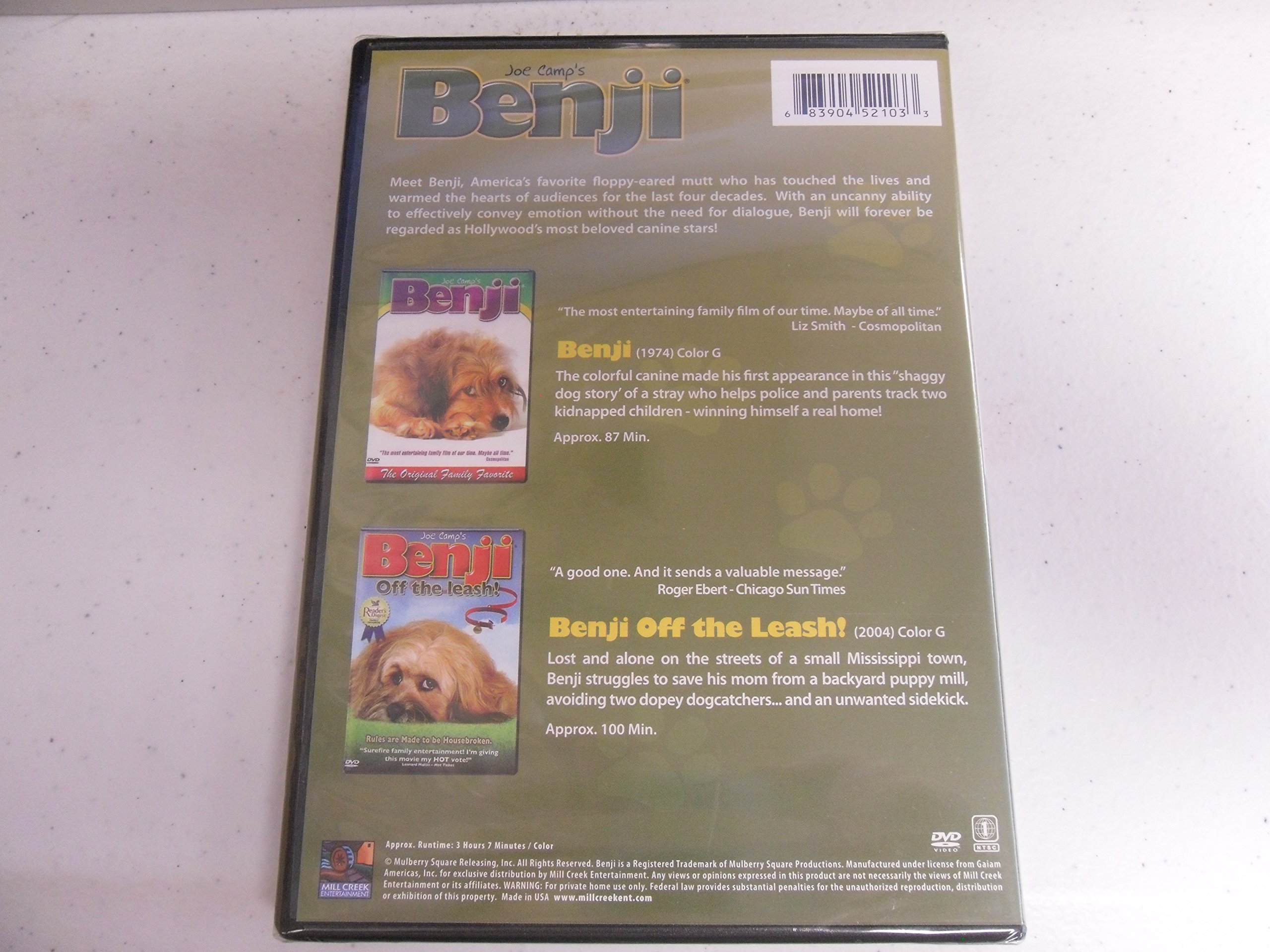 Benji - 2 Movie Collection DVD - Walmart.com