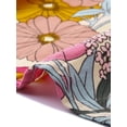 thumbnail image 5 of Agnes Orinda Women's Plus Size Sundress Floral Print V Neck Short Sleeve Flowy Boho Beach Vacation Summer Midi Dresses with Pocket 1X Pink, 5 of 6